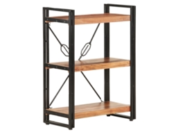 Bookcase, Bookcases Vidaxl Marrom Madeira De Acácia (60 X 30 X 80 Cm)