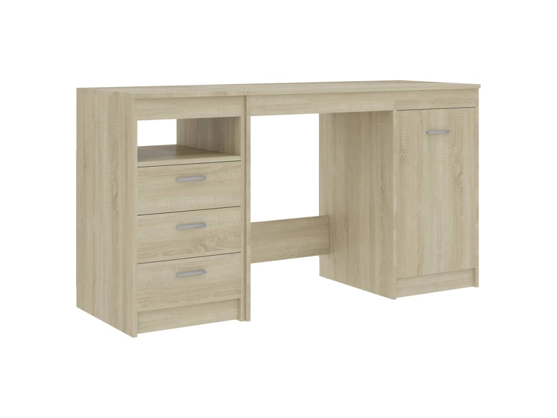 MAISON EXCLUSIVE Secretariat em Contraplacado Cor Carvalho Sonoma (140x50x76 cm)