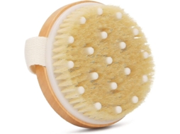 Pincel De Seco Para Cuerpo Com Cerdas Naturais Para Celulite E Drenagem Linfática Exfoliante Suaviza Pele Reduz Celulite