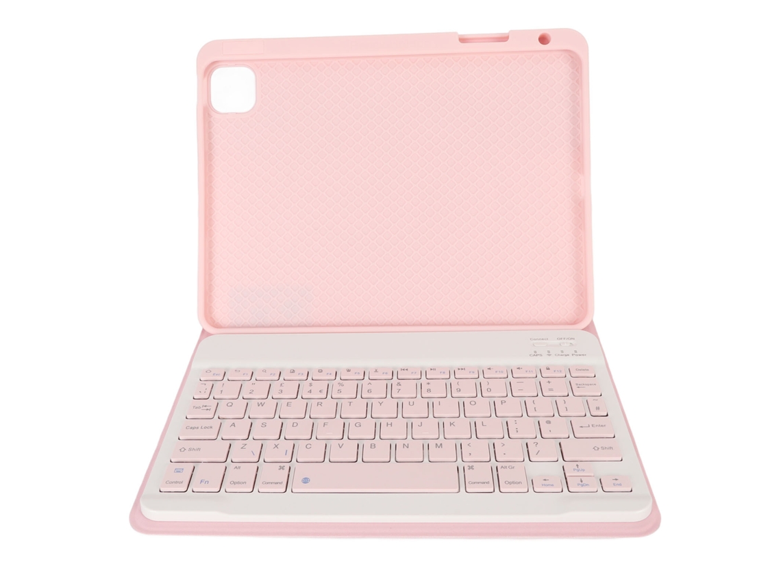 Teclado sem fio com capa protetora para iOS tablet Air 4/5 10.9in com conexão Bt e layout Qwerty