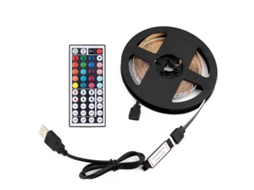 Fita Led Rgb 3m Usb Impermeável, Controle App E Remoto, Multi-cores Para Decoração