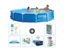 Intex Piscina Com Estrutura Redonda - 366x76 Cm - 7-peças S171