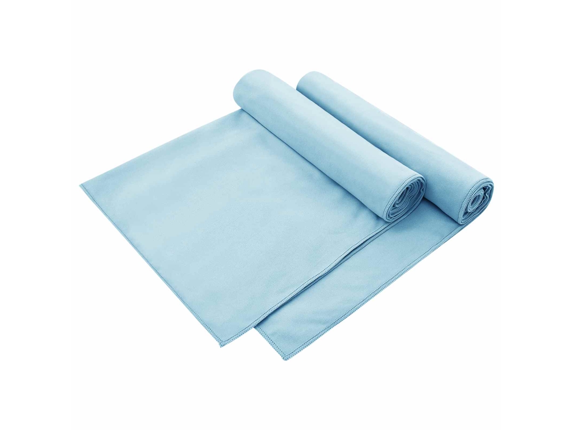 Conjunto 2 Toalhas Para Cadeiras Exteriores Vidaxl Azul Poliéster (130 X 60 Cm)