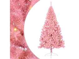 Conjunto 1 Decoração De Árvore De Natal Vidaxl Rosa Pvc (240 Cm)
