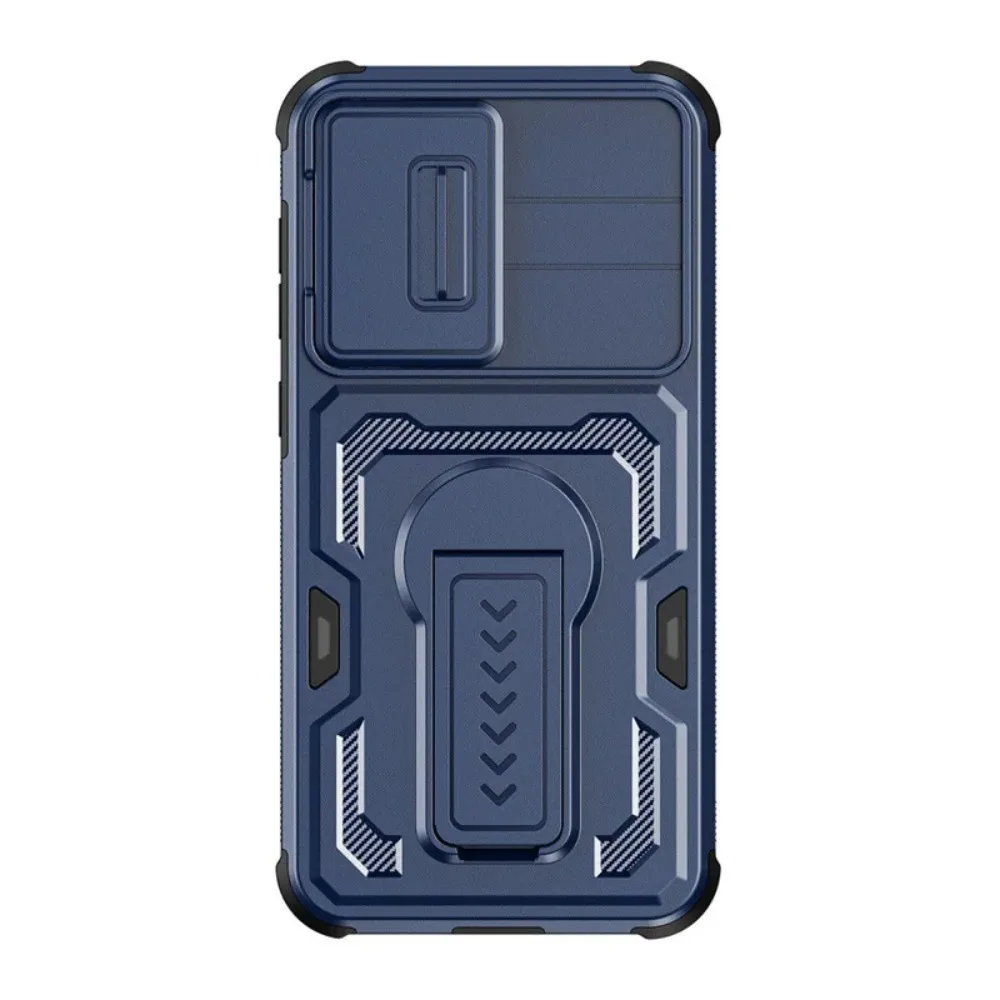 (azul, Galaxy S26 Ultra) Capa Protetora Dobrável E Resistente Com Suporte, À Prova De Choque E Com Proteção Para A Lente Da Câmera.