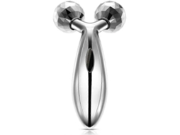 Masajeador Facial de Rodillo 3d Herramienta Estiramiento Reafirmante Masaje Belleza Car a Corporal Plata GOKOCO