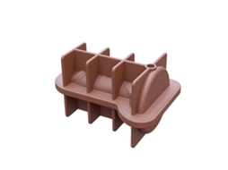 Molde De Gelo Grande Marrom Para Adultos, Com Tampa, Modelo Multiuso Para Fazer Gelo, Ferramenta Para Fazer Gelo Em Casa.