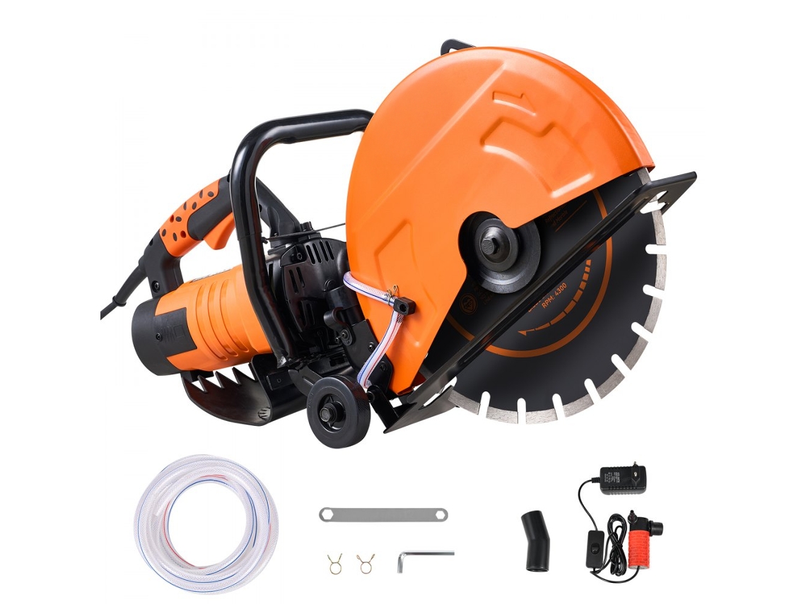 Serra Elétrica De Betão 2800 W Com Lâmina De 356 Mm Para Corte Húmido Tekmaquinas