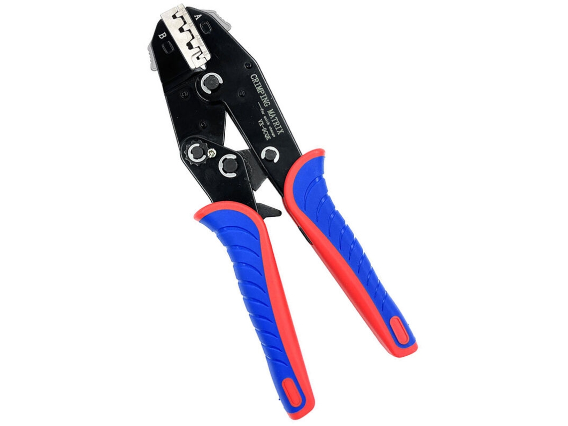 Conector Fotovoltaico MC4 2,5 a 6 mm² com Cabeça de Troca Rápida, Preto, Vermelho e Azul VK 2546 Cxc