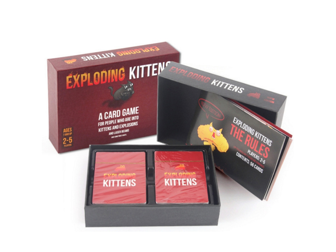 Jogo De Cartas Gatinho Explodindo Cartão De Mesa Educativo Adulto Familiar Lazer Party