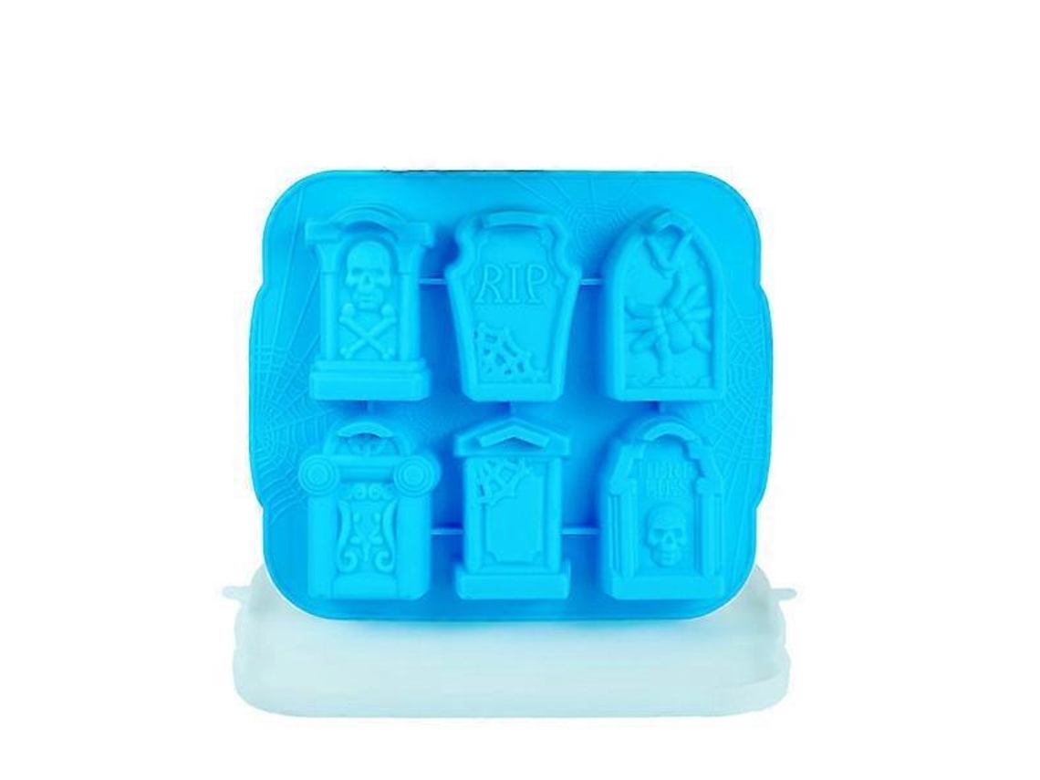 Cubo De Gelo Silicone Em Formato Lápide Para O Halloween, Paródia De Terror