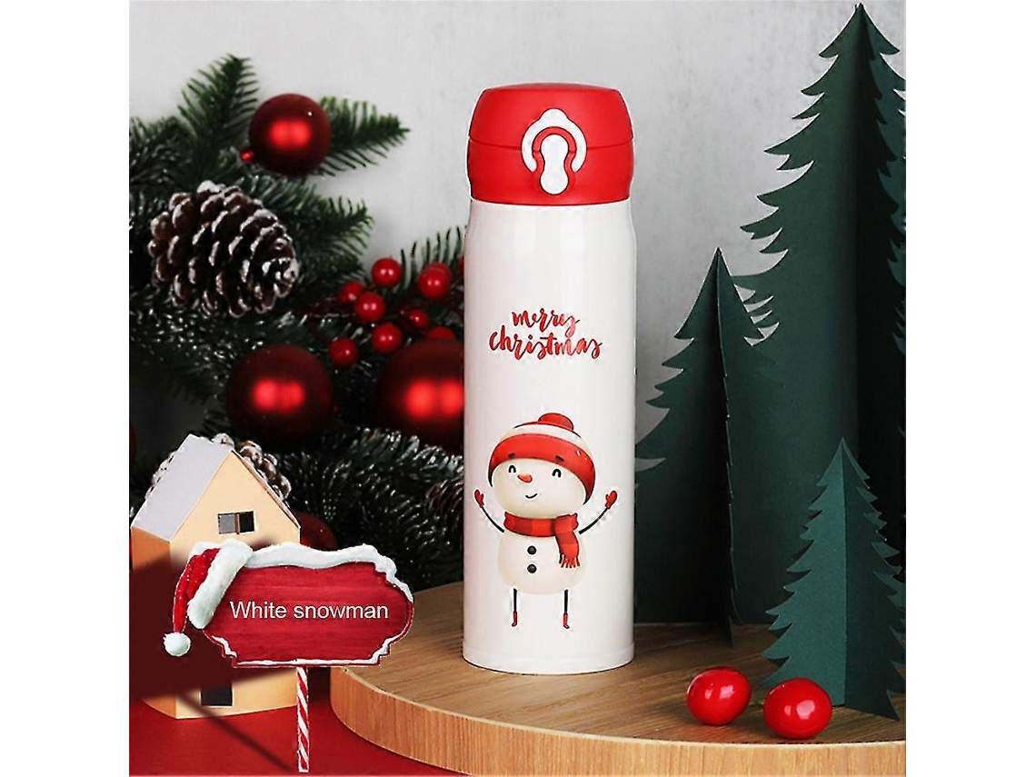 Garrafa Térmica De 450 Ml, Caneca De Natal, Garrafa De Água Com Isolamento A Vácuo, Aço Inoxidável Ly Ebike