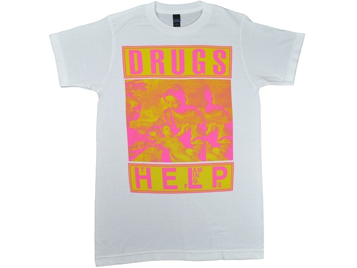 The Flaming Lips Drugs Help T-shirt Unisex Adults Size:l