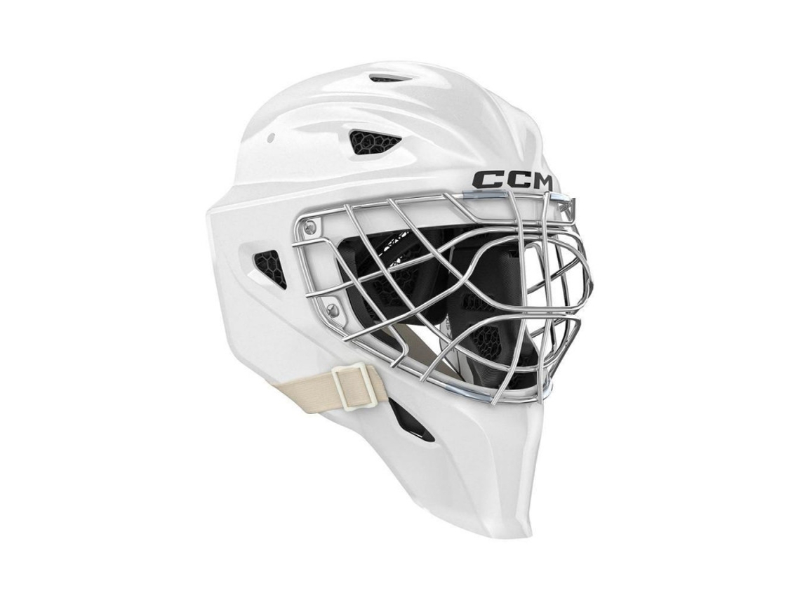 Ccm Axis F9 Certified Cat Eye Sr Máscara De Guarda-redes (sr L, Branco)