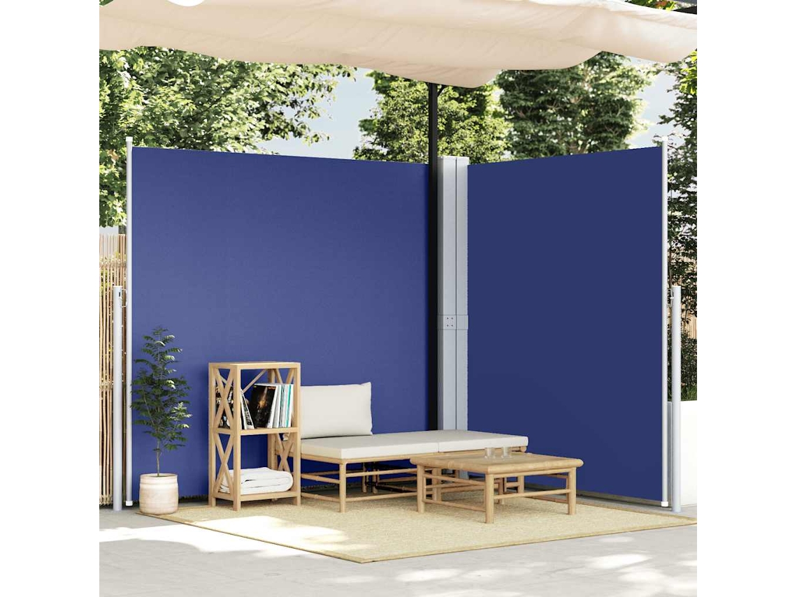 Vidaxl Toldo Lateral Retrátil 200x600 Cm Azul