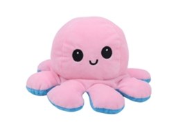 Brinquedo De Pelúcia De Poldo Cute Doublesided Flip Squid Stuffed Doll Bebê Crianças Rosaazul