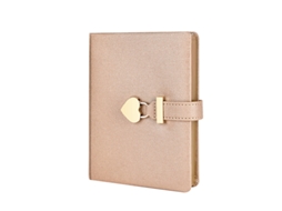 Diário Com Cadeado Para Meninas, Caderno B5 Com Cadeado Em Formato De Coração Diário Com Chave Brilvibera