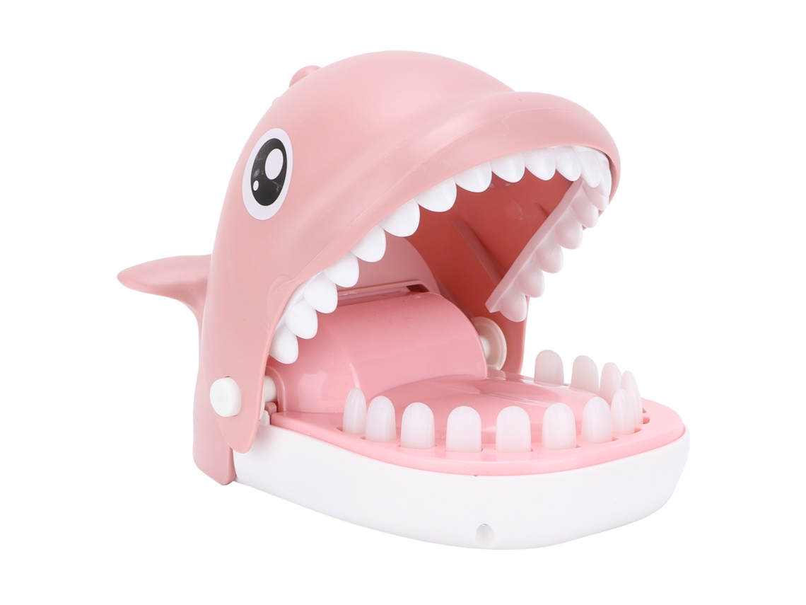 Mali brinquedo Interativo Baleia Dentista Morder Dedo Jogo Engraçado para Crianças Cute Rosa