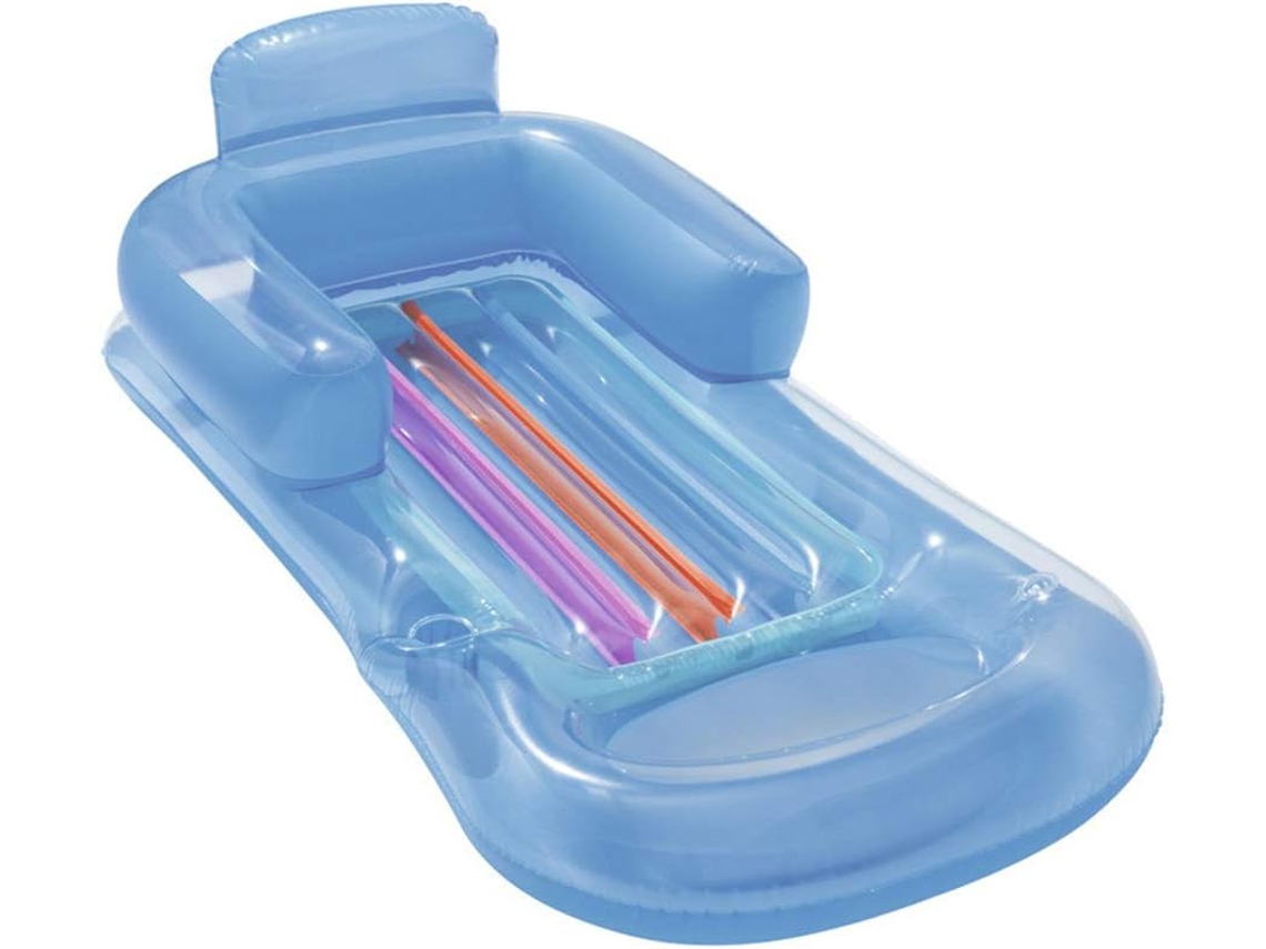 Rede Inflável Para Água Com Apoio De Braço, Porta-copos E Encosto, Espreguiçadeira Para Piscina, Cadeira De Lazer Aquática, Plataforma Flutuante Para