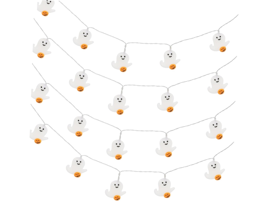 Conjunto De 5 Cordões De Luzes Para Decoração De Halloween, Luzes De Halloween De Plástico Gokoco