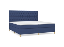 Box Spring Bed, Box Spring Beds Vidaxl Azul Tecido (200 X 200 Cm)