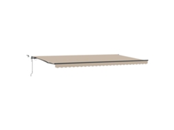 Toldo Retrátil Bege 600 × 300 Cm Poliéster MAISON EXCLUSIVE