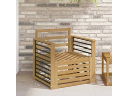 Vidaxl Conjunto De Sofás Para Exterior Madeira Sólida De Acácia Branco