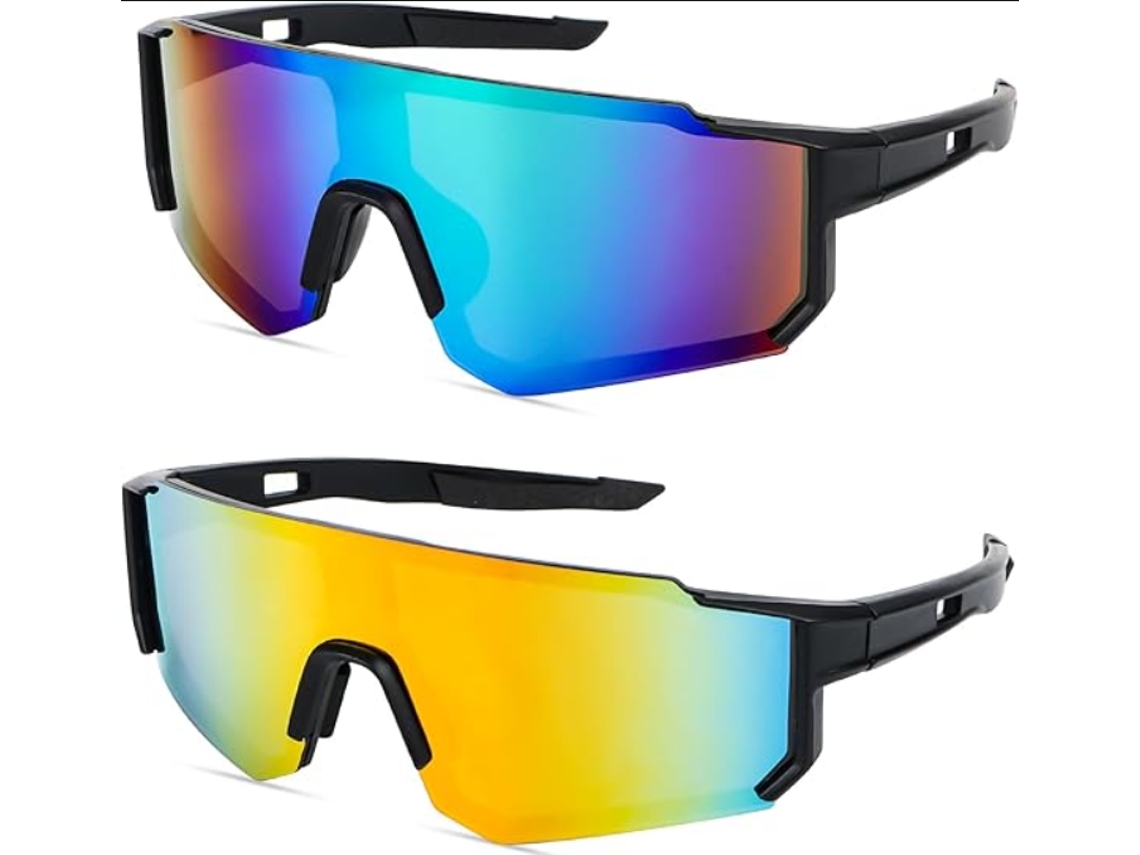 Óculos Esportivos ZYBLSSBB polarizados, para Ciclismo, 2 peças, UV 400