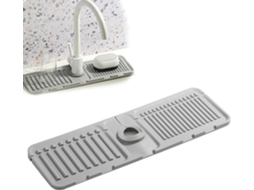 Tapete de silicone para Pia, protetor de torneira de cozinha, bandeja coletora de gotejamento com design inclinado para bancadas.