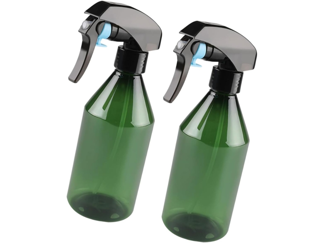 Conjunto De 2 Borrachas De Plástico Verde De 300ml Com Design À Prova De Vazamentos.