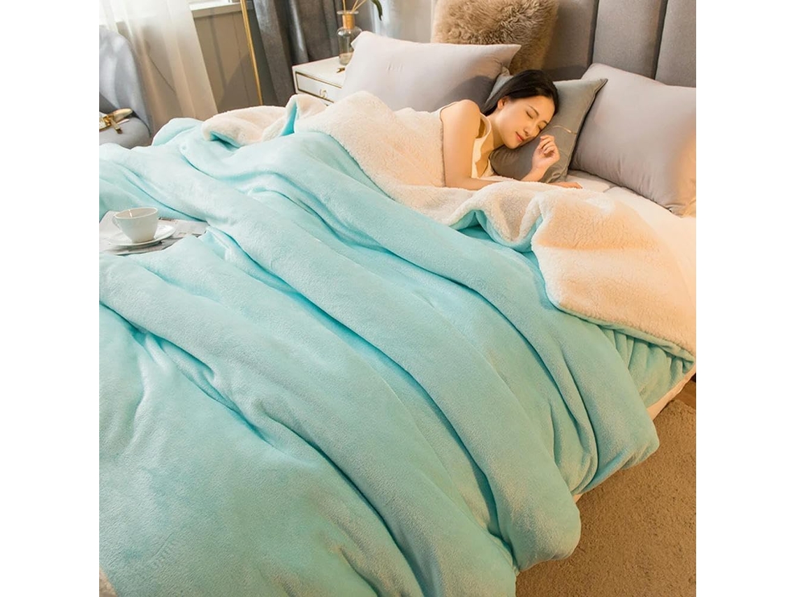 Manta Multifuncional de Flanela Macia e Fofa para Outono Inverno, Macio, Quente, Ideal para Quarto e Sala de e