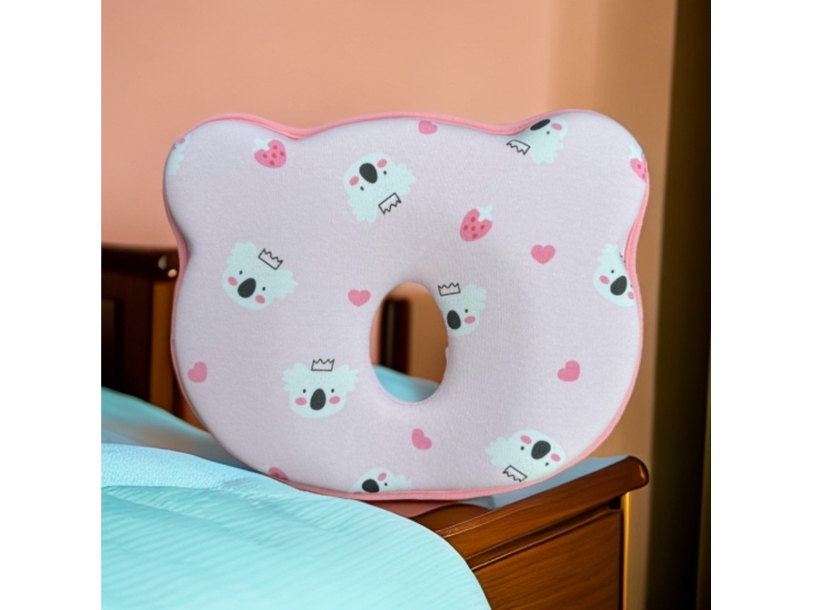 Couro De Memória Para Colchão De Bebê 26 * 22 * 3cm (panda Rosa)