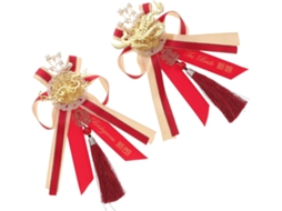 Broches De Casamento Chineses, Par De Dragão E Fênix Para Noivos, Broche De Fita.
