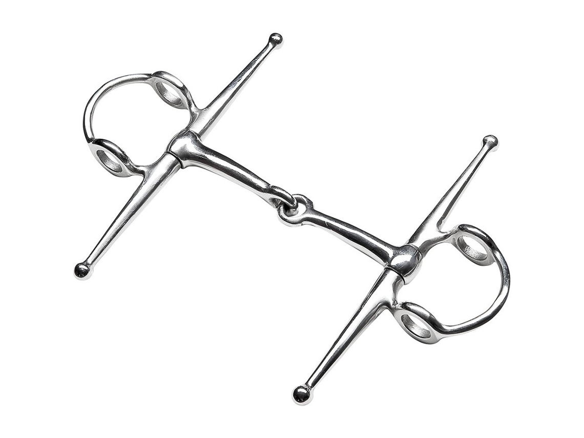 Snaffle de Elevação de Bochecha Completa de Aço Inoxidável Prateado 145 Mmfeeling
