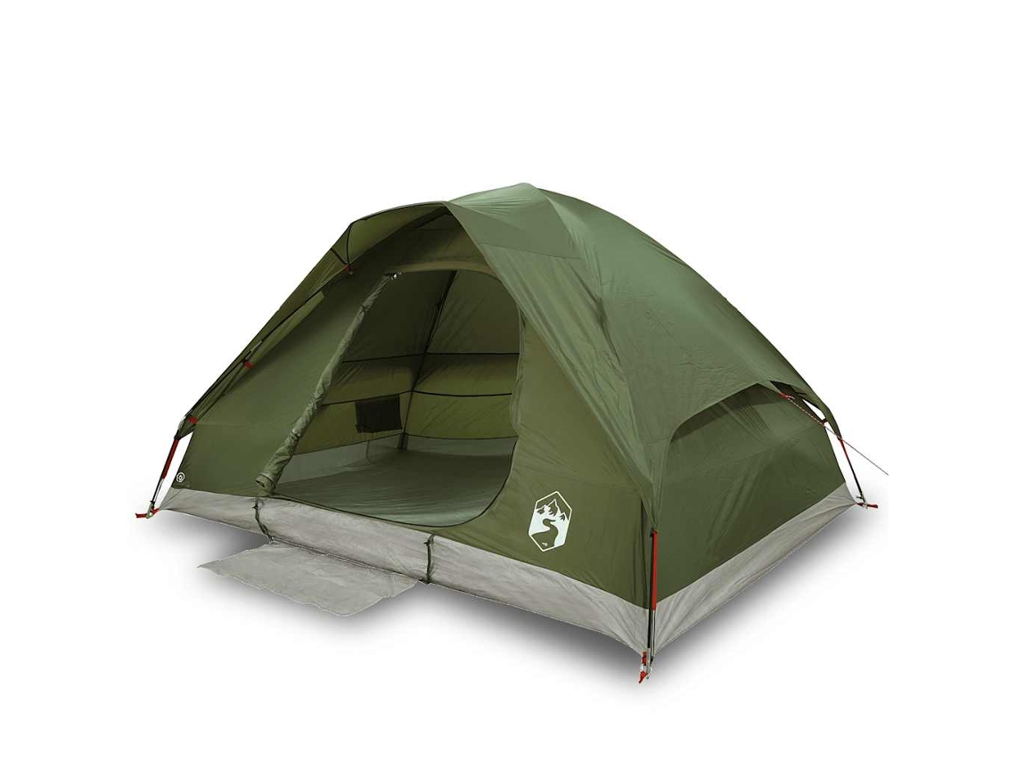 Tenda campismo cúpula p/ 2 pessoas VIDAXL impermeável verde azeitona