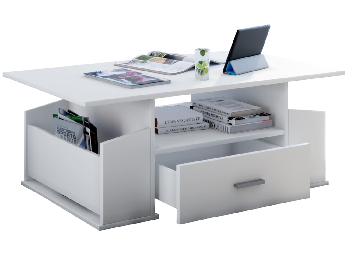 Mesa De Sofá Junata Mesa De Centro Gaveta Vcm