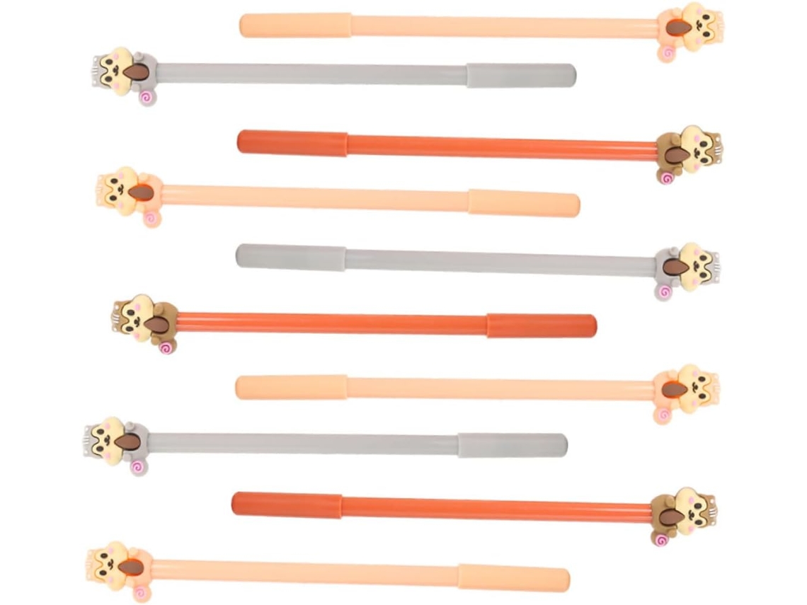 Nuobesty Conjunto De 10 Canetas Gel Criativas Em Formato Esquilo,