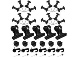 Tachinhas de Metal Preto, Fácil de Armazenar e Durável, para Cortiça Quadros Ideal Acessório Atividades Artísticas e
