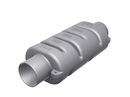 Silenciador Do Sistema de Exaustão Mp75 Prateado 180 X 75 Mmvetus