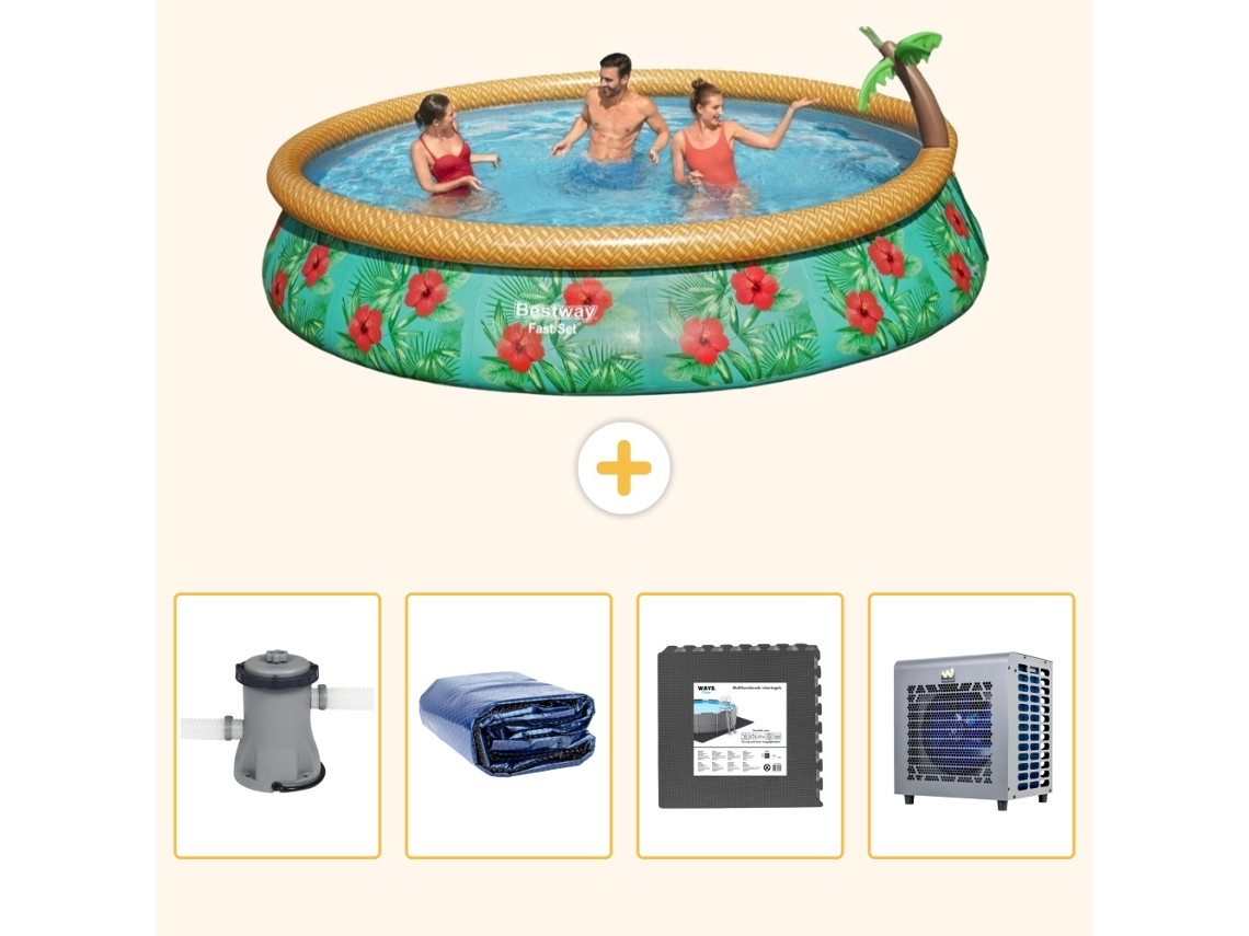 Bestway Piscina Bestway Fast Set Redonda - 457x84 Cm - 5-peças S190