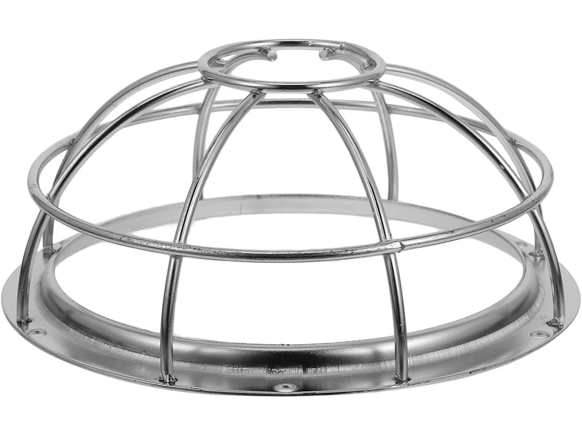Proteção Robusta Para Fios, Gaiola De Metal Resistente A Quebras Para Lâmpadas, Moldura Decorativa.