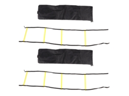 2pcs Escada De Corda Com 4 Degraus Para Treinamento De Velocidade E Agilidade Futebol Basquete Com Saco De Transporte 2m Preto Amarelo