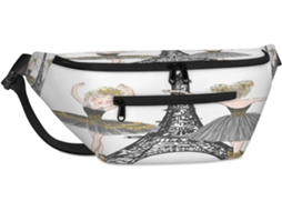 Bolsa Transversal TROPICALLIFE Torre Eiffel e Bailarina (38x25x19cm)
