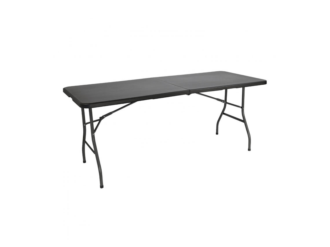 Mesa Dobrável Tenerife Castanha 180cm Retangular Portátil