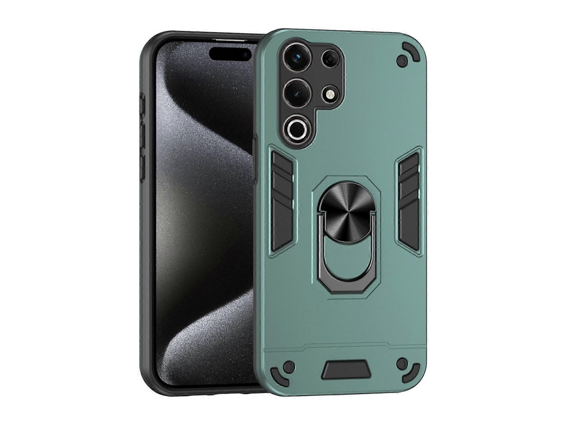 Capa De Celular Com Suporte De Anel De Metal À Prova De Choque