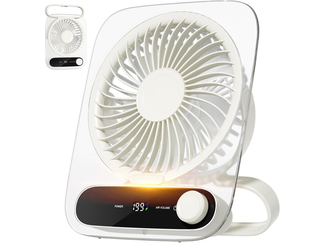 MDUG Ventilador elétrico USB mini, dobrável, ultrassilencioso