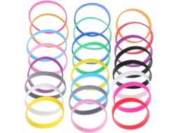 Conjunto De 48 Pulseiras Esportivas Silicone Para Homens E Mulheres, Leves E Duráveis, Ideais Para Eventos Esportivos
