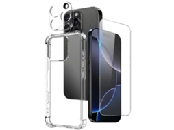 Capa Para Celular Northjo 3 Em 1 Em Tpu Com Airbag À Prova De Choque E Película Protetora De Lente Para Iphone 15 Pro