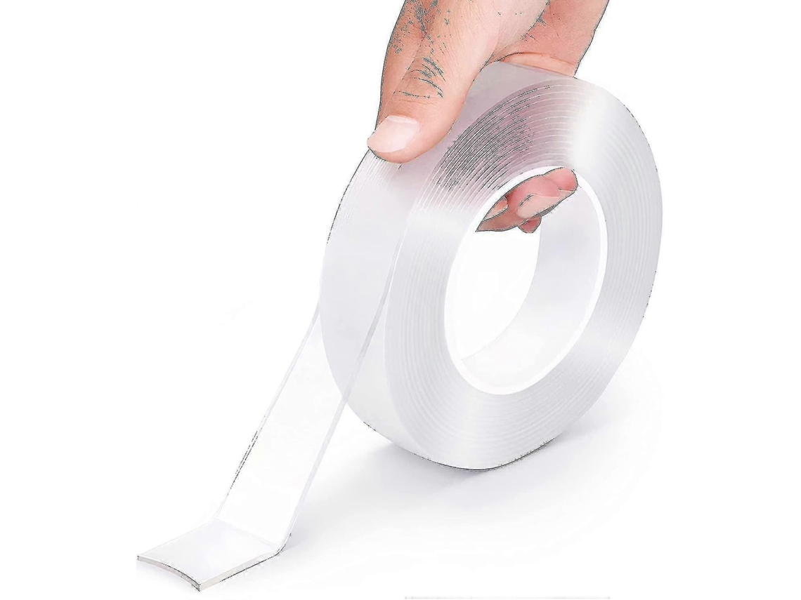 Fita Adesiva Multiuso Reutilizável e Resistente para Paredes, Transparente, Ideal para Pôsteres e Carpetes. GOKOCO