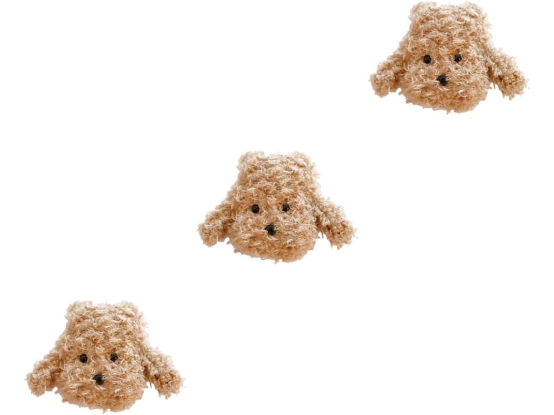 Estojo para Fone de Ouvido Sem Fio com Design de Cachorro de Desenho Animado, 3 Peças, Compatível com SFUSHOS